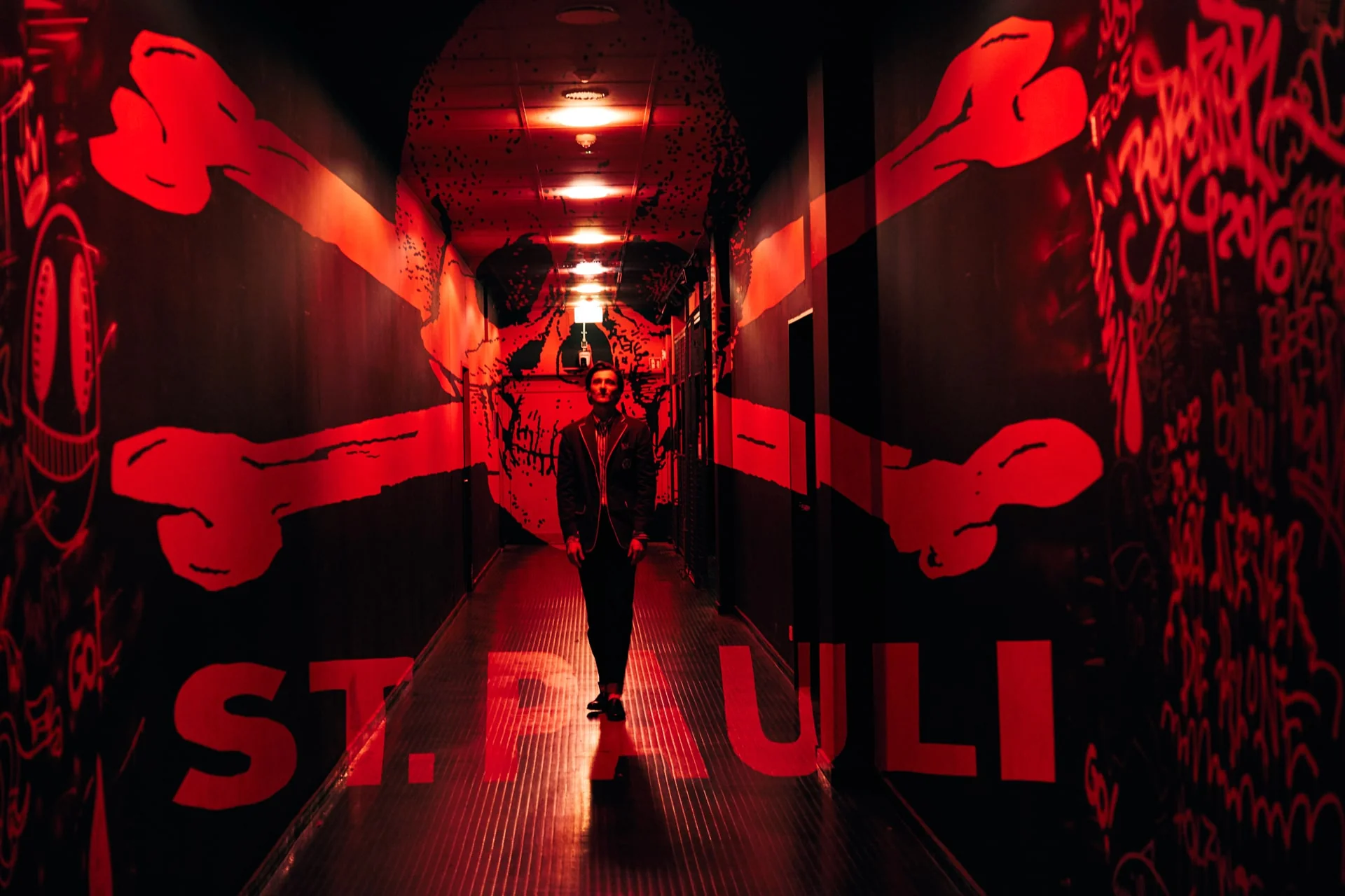 Roter Gang im St. Pauli Stadion